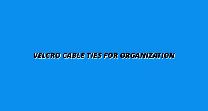 best velcro cable ties for home office