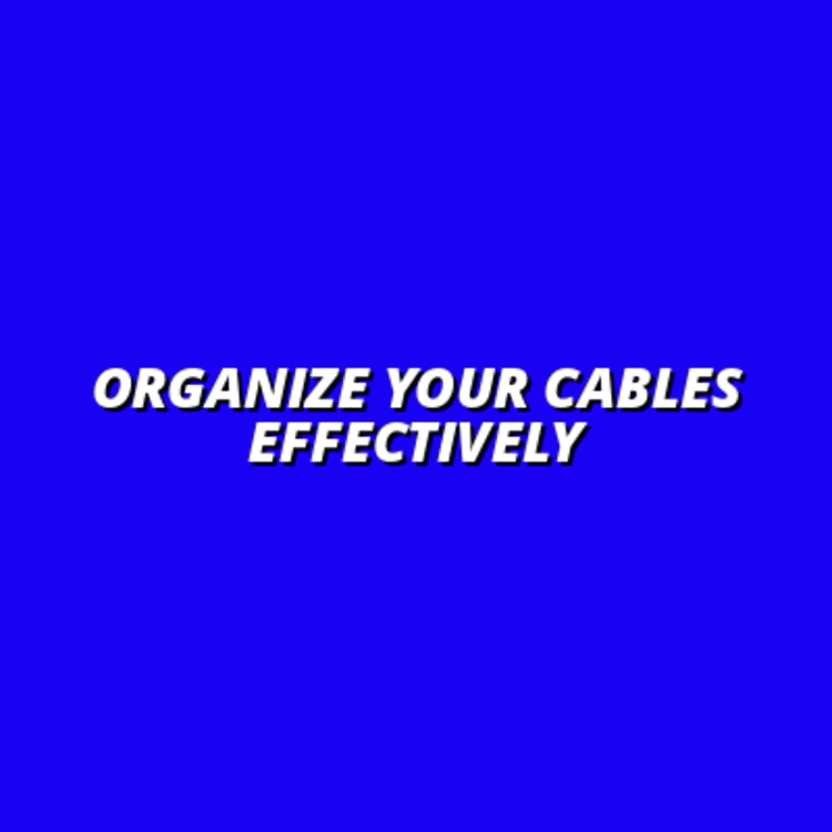 using cable labels for improved organization